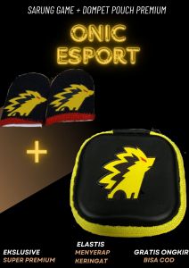 SARUNG GAME FINGER SLEVE + DOMPET POUCH PREMIUM EKSLUSIVE MOTIF ONIC ESPORT