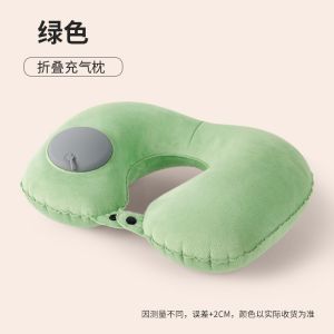 Portable Inflatable Pressure Relief U-Shaped Pillow Travel Airplane Neck Support Outdoor Camping Gear MUJU Brand China Made