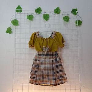 One Set Kamila Anak Korea Bahan Cerinkel