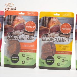 PetMarra Charcuterie Dog Treats Jerky Salmon Turkey Lamb Chicken Duck Breast Steak Fillet Flavor 80g Collection puppy