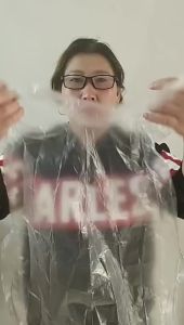 BOSSLU Celemek Masak Transparan Sekali Pakai Bahan Plastik PE Disposable Tahan air tahan minyak Serbaguna