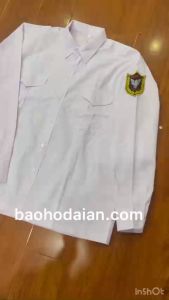 Áo bảo vệ màu trắng dài tay vải kate ford cao cấp thấm hút mồ hôi