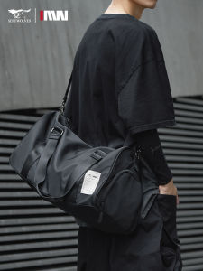 Septwolves Large Capacity Sports Travel Bag Mens Crossbody Bag Fashionable Personality Luggage Bag for Travel And Fitness