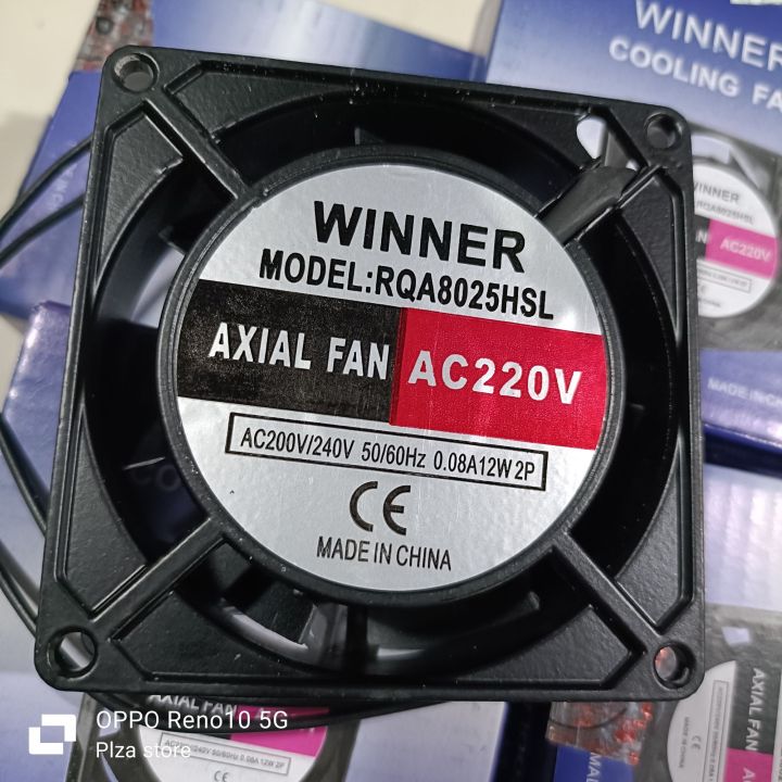 Kipas Fan AC 8x8cm 220V WINNER/Kipas pendingin/Cooling fan 8cm