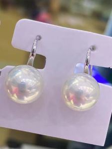 หูต่างห้อยเงินแท้ S925 สำหรับ DIY พร้อมชิ้นส่วนเปล่า รองเท้าส้นสูง ทองคำ เงิน สีเงิน ขนาด 7-13 มม. กลมแบน เครื่องประดับแฟชั่น