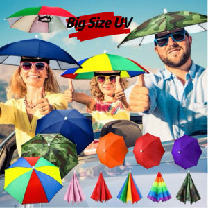 Anti UV head umbrella for famers head umbrella for motorcycle golf umbrella uv protection golf umbrella windproof uv umbrella manual umbrella folding kids umbrella sale buy 1 take 1 payong sa motor payong matibay makapal payong sale free shipping