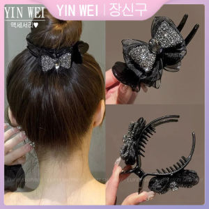 Yin Wei nút thắt nơ đầu bi nắm Clip nữ chất lượng cao phía sau của tấm đầu kẹp tóc thời trang nhẹ Mũ sang trọng