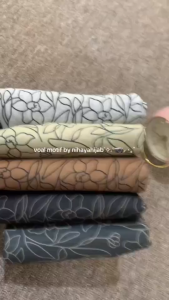 ( KODE - BIGFLORIES) HIJAB VOAL MOTIF PREMIUM TERLARI BESTSELLER