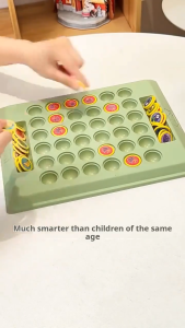 FUNToy Mainan Flip Chess Mainan Anak Pelatihan Fokus Klasik 2-Player Reversi Board Game Fruits Cognitive Animal
