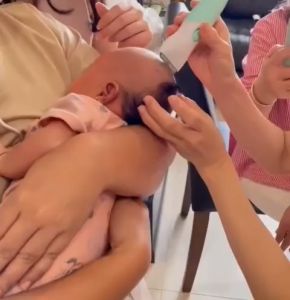 Huggy Baby HT001 Baby Hair Trimmer | Mesin Pencukur Rambut | Alat Cukur Rambut Bayi Anak Dewasa