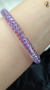 Collection Ceiling Grade Lavender Amethyst Abacus Rondelle Bracelet