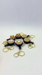 Calming Keychain Key Finger Button Anti-stress Toys Rabbit Cake Heart Waffles Funny Decompression Gifts For Children Adults[G32]