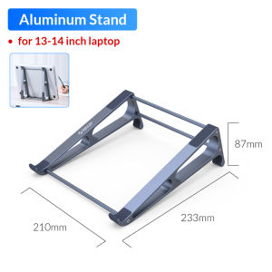 ORICO MA Stand Aluminum Vertical Laptop Stand Tablet Holder Detachable Support 2-in-1 PC Macbook Stand 10-17.4 Inch