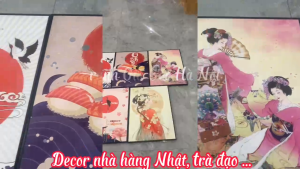 Tranh canvas phong cách Nhật đã có khung và đinh treo tranh bảo hành 3 năm đủ size 20x30cm 30x40cm 40x55cm 60x90cm nhiều mẫu