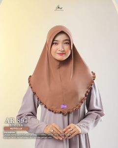 ARRAFI Hijab Instan AR 897 Stella Premium Polos Rempel Pet Antem √ Armyna Hijab ||