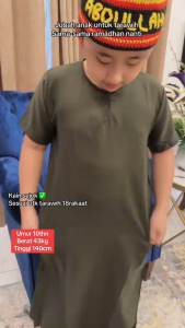 Elegant Long Jubah For Kids Children Robe / Jubah Lelaki Budah / Jubah Raya