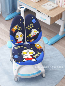 เก้าอี้เรียนรู้สำหรับเด็ก ปกเก้าอี้ลายการ์ตูนโอตโตมัน แผ่นรองเก้าอี้ยางยืดหนา เก้าอี้พลาสติกแบบพิเศษสำหรับนักเรียน