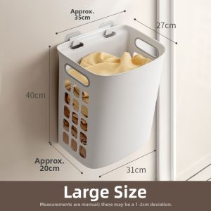 LANJIAOLUO | Wall Mounted Laundry Storage Basket