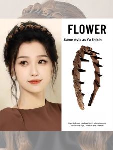 Stylish High Hair Bands Womens Fashionable Pressed Hair Headwear Face Washing Hair Clips Fresh out New Korean Style