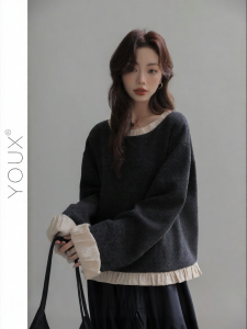 YOUXIANG | Áo Sweater Boho Vintage Dễ Thương Cho Nữ