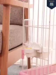 Dispenser Botol Kandang Hewan Minum Kucing Anjing Kelinci Peliharaan 250ml 500ml Water Bowl Hanging Drinking Bowl