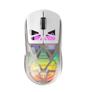 Onikuma | ONIKUMA CW930 Wireless Transparent Gaming Mouse Tri Mode Bluetooth 2.4G USB Wired PAW3212 RGB Rechargeable for PC Laptop Gamer