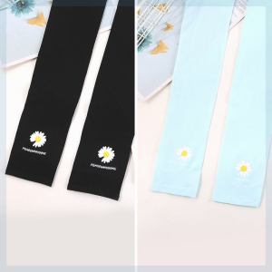Little Daisy Sun Protection Ice Sleeve Female Ins Breathable and UV-Resistant Arm Sleeve Male Viscose Fiber Sun-Protection Oversleeves Student K-style