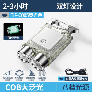 SmilingShark TIP0005 Led Flashlight Mini COB Work Light Type-C Rechargeable 8modes Waterproof for Outdoor Camping Hiking Running Repair