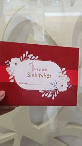 Thiệp mời sinh nhật trung niên thiệp mời sinh nhật người lớn đơn giản sang trọng