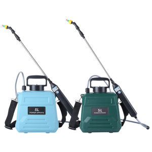 Winnereco 1.35 แกลลอนเครื่องพ่นเครื่องพ่นพ่นไฟพร้อมด้ามจับแบบชาร์จไฟได้ USB