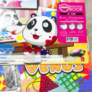 สมุดวาดรูป สมุดวาดเขียน มาสเตอร์อาร์ท วีนัส คละลาย น่ารัก ใช้กับสีน้ำ สีโปสเตอร์ เนื้อกระดาษเรียบ หนา80แกรม สีสันสดใส YC