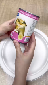 4pcs/8pcs/12pcs 375g FAENBEI Cat Mousse Can Cat Snacks Nutritious Organic Cat Can Staple Food Wet Cat Food Snacks Beef Tuna Chicken Salmon Cat Snacks