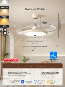 DGY | Invisible Quiet Eye-protecting Ceiling Fan Light