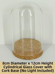 Handmade Rose Glowing Dry Flower Decoration Material Kit Eternal Flower Glass Cover Solar Powered Home Decor Gift for Goddess Day