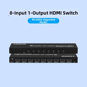 NUOMEIDA | 8-in-1 HDMI Switcher 4K High Definition Multi Device Sharing