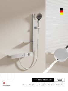 DXD | High-Pressure Shower Kit No Top Spray Simplified Installation Piano Key Switch Storage Function