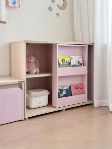 Hanssem | Montessori Childrens Sliding Door Bookshelf