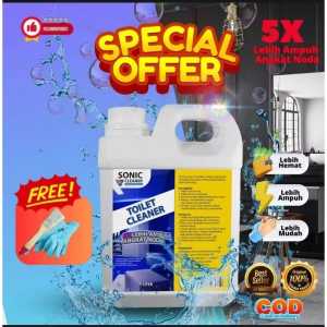 SONIC CLEANER PINK | Cairan Pembersih kamar mandi  | Pembersih noda kerak toilet | isi 1000ml