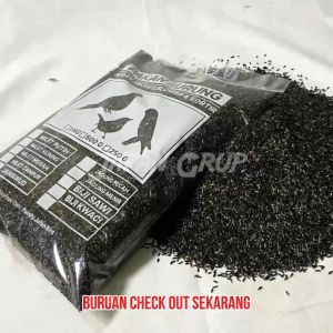 Niger Seed BERSIH 500 GR Pakan burung Kenari Finch Lovebird Blackthroat KEMASAN PREMIUM