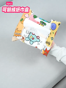 [YOUTING]SG SELLER Magic Cloth Cosmetic Wrap Bag Self Adhesive Universal Storage Cloth Travel Organizers