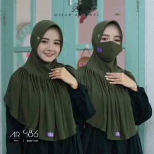 Jilbab hijab kerudung bergo kerudung krudung dewasa jersey instan terbaru terlaris terkini modern kekinian murah viral 2021 arrafi AR 486 zoya miulan mutif hijab wanita cantik pet antem bahan stella ori premium cantik bayar di tempat COD gratis ongkir