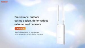 Tenda OAP1200 Gigabit Outdoor Wifi Access Point | VLAN Tagging | IP65 Enclosure | PoE | Piso Wifi