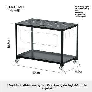 BUCATSTATE | Lồng Hamster Sang Trọng Trong Suốt Chống Cắn Mạ Vàng