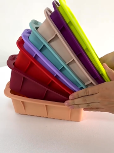 Non-Stick Rectangular Silicone Bread Loaf Pan Cake Baking Mold Extra Large Ice Block Mold Toast Baking Mold