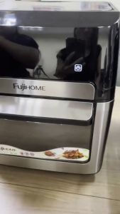 Nồi chiên không dầu 12L Fujihome nhập khẩu nồi chiên không khí điện tử 9 chế độ nấu tặng bộ phụ kiện 8 món