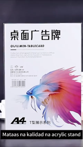 double-sided transparent stand a4 pull strong magnetic table sign display A5 table card personality creativity