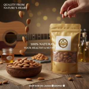 AL-HAMADI Raw Almonds  | Premium Natural Healthy Snack | High Protein | No Added Salt | 500g / 1kg
