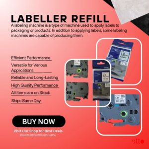 Labeller Refill for Brother Brand Labeller 12mm