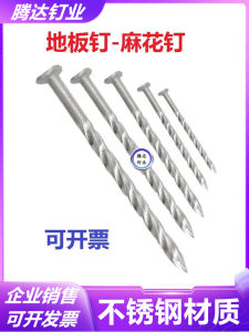 Stainless Steel Floor Nails Tray Nails Twisted Nails 304 Stainless Steel Nails 3 Inches 4 Inches Stainless Steel Fasteners