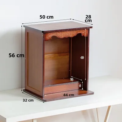 Buddha Cabinet Home Decor Wall Hanging Supply Table God of Wealth Altar Buddha Niche Economic Type Chinese Style Furniture